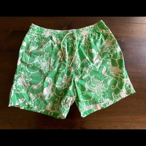 Green polo swim trunks